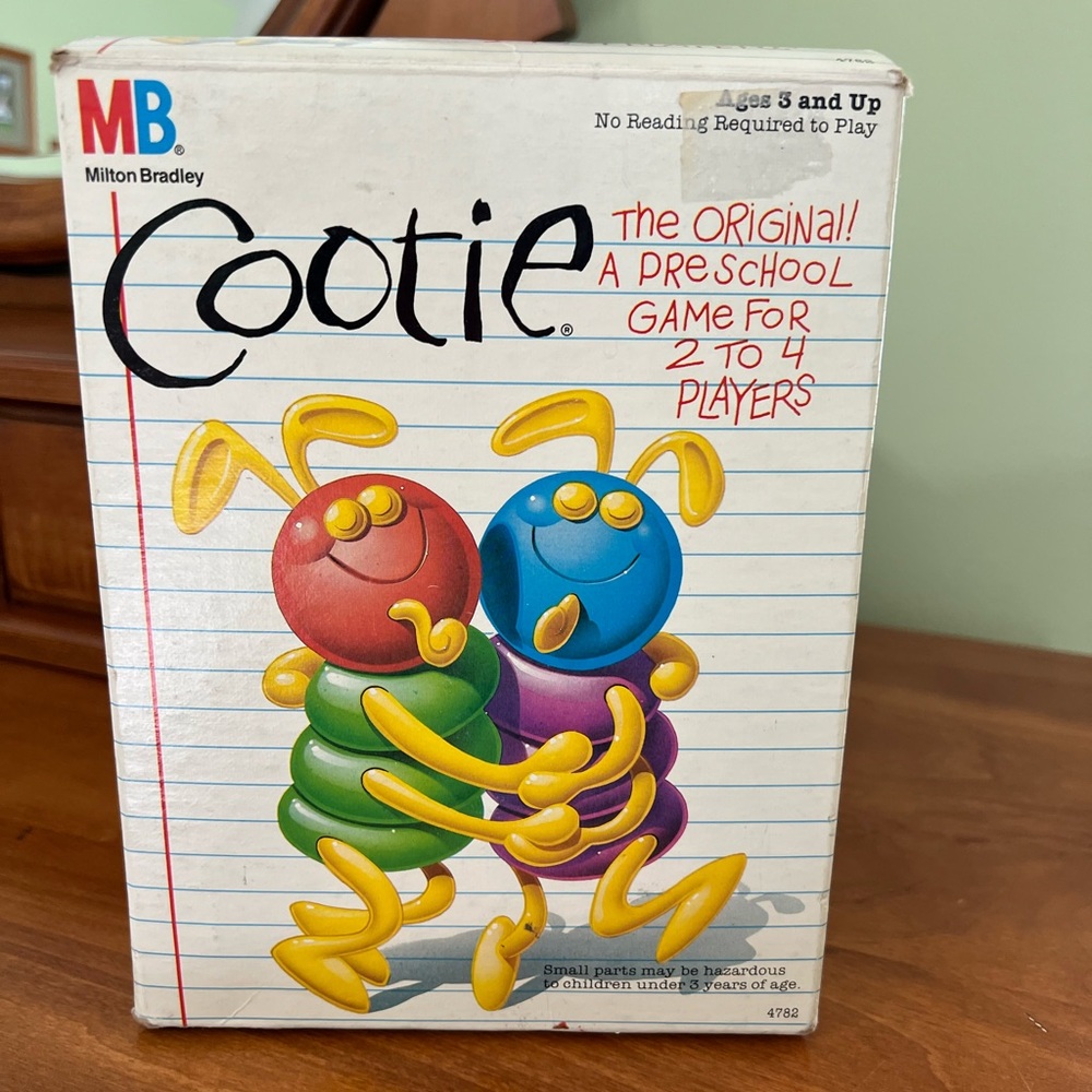 Rare vintage Cootie board game